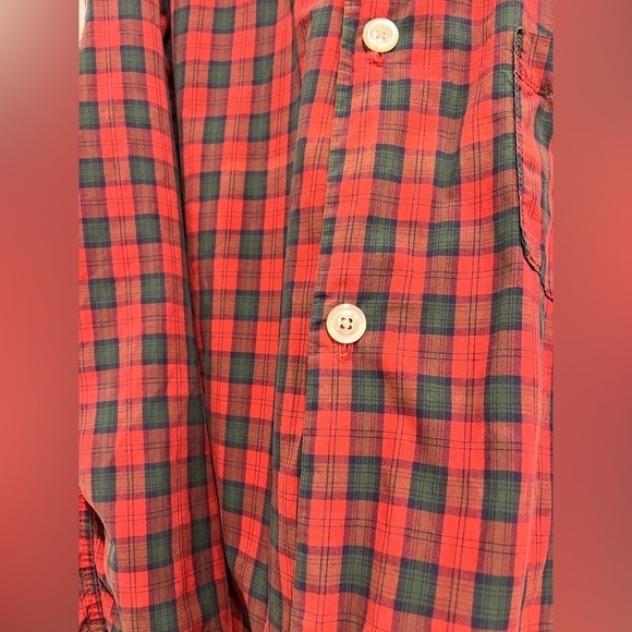 Vintage Brooks Brothers Red and Green Plaid Men's Pajamas in Size XL - Picture 7 of 11
